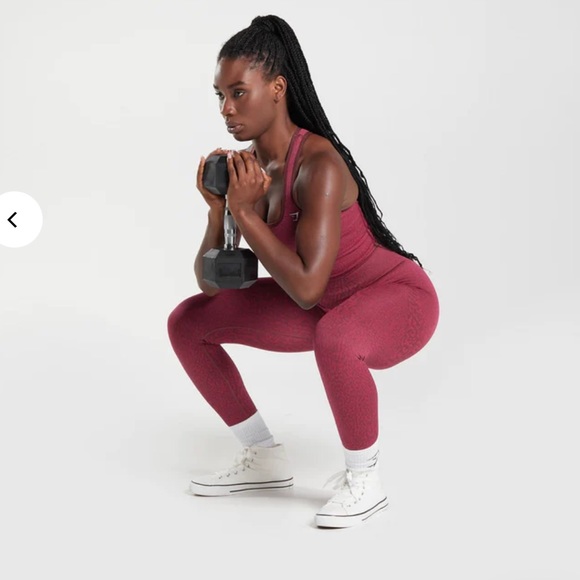 Gymshark Adapt Animal Seamless Leggings - Reef | Cherry Brown - Picture 6 of 6